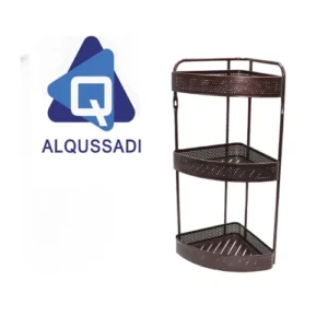 رف شامبو زاويه الوان  ٣ دور لون بني