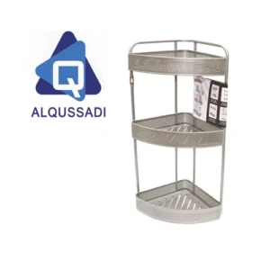 رف شامبو زاويه الوان  ٣ دور لون رصاصي