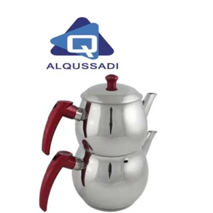 طقم براد شاي تركي استيل مقاس كبير