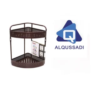 رف شامبو زاويه ٢ دور  لون بني