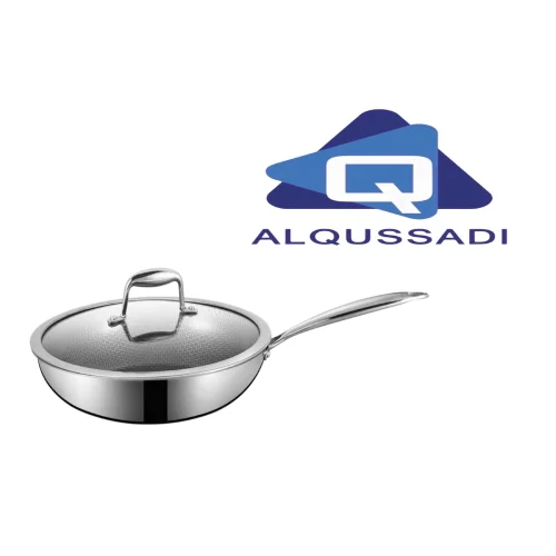020-1136/28Cمقلاة ستاليس استيل بغطاء 28سم