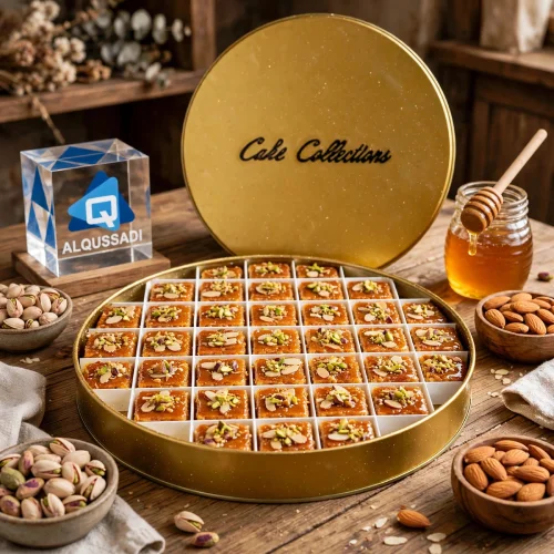 صينية بسبوسه مدور
