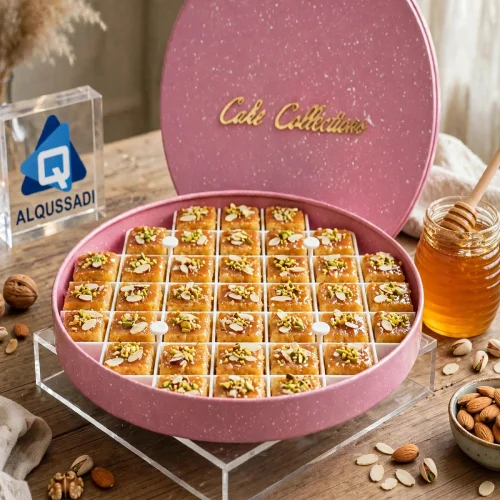 صحن بسبوسه مدور